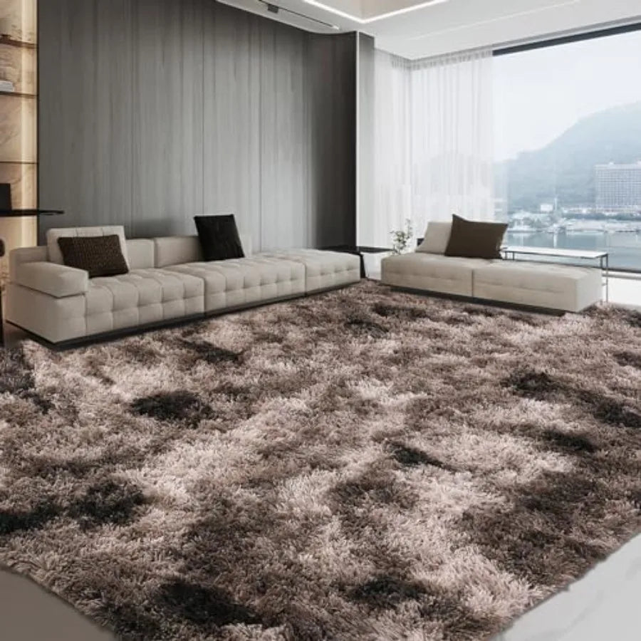 Shaggy Area Rug 9x12 Feet Ultra Soft Large Plush Faux Fur Carpet with NonSkid Backing for Comfortable Bedroom Living Room and P
