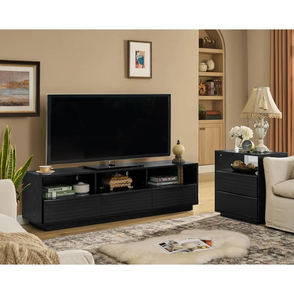 RBXC Modern TV Console Entertainment Center With Drawers