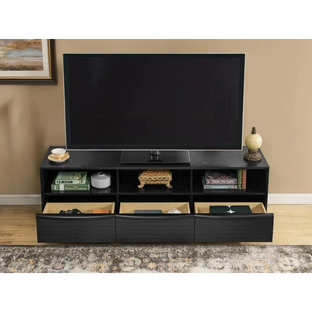 RBXC Modern TV Console Entertainment Center With Drawers
