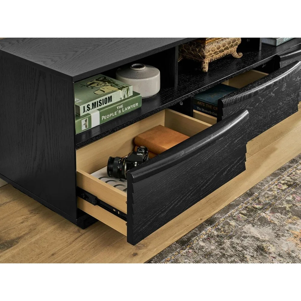 RBXC Modern TV Console Entertainment Center With Drawers
