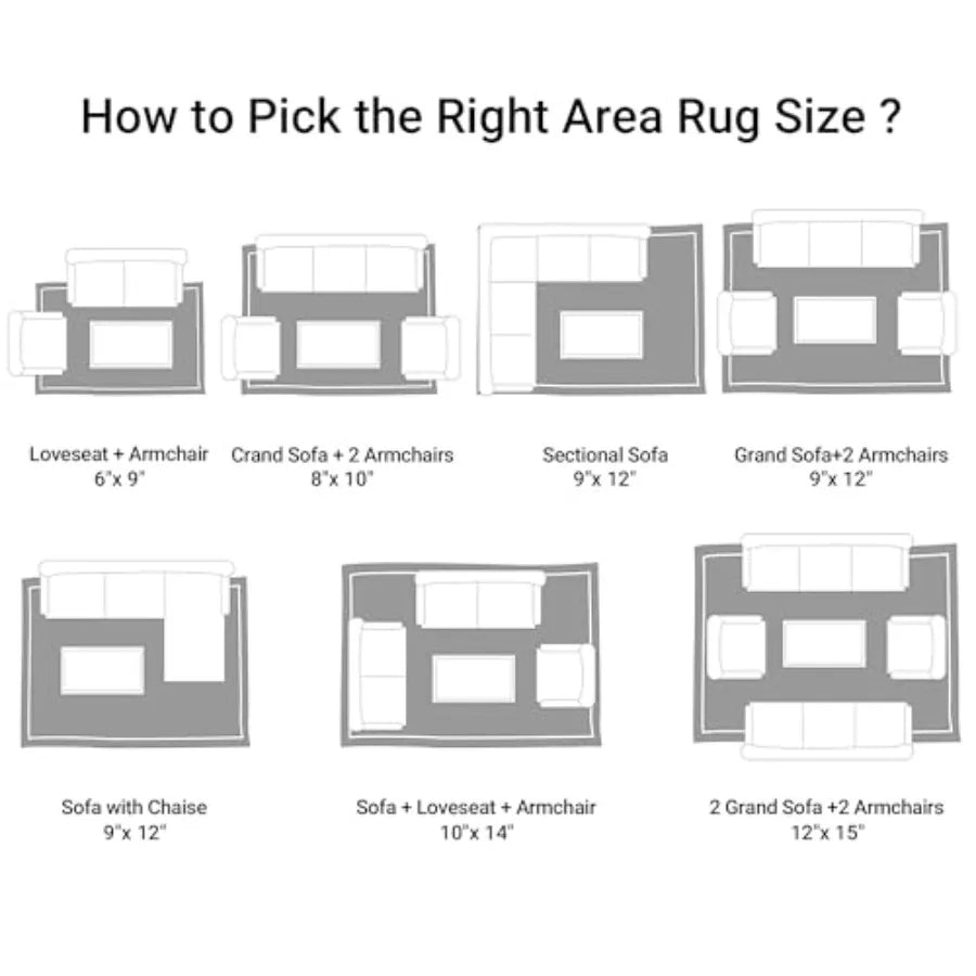 Shaggy Area Rug 9x12 Feet Ultra Soft Large Plush Faux Fur Carpet with NonSkid Backing for Comfortable Bedroom Living Room and P