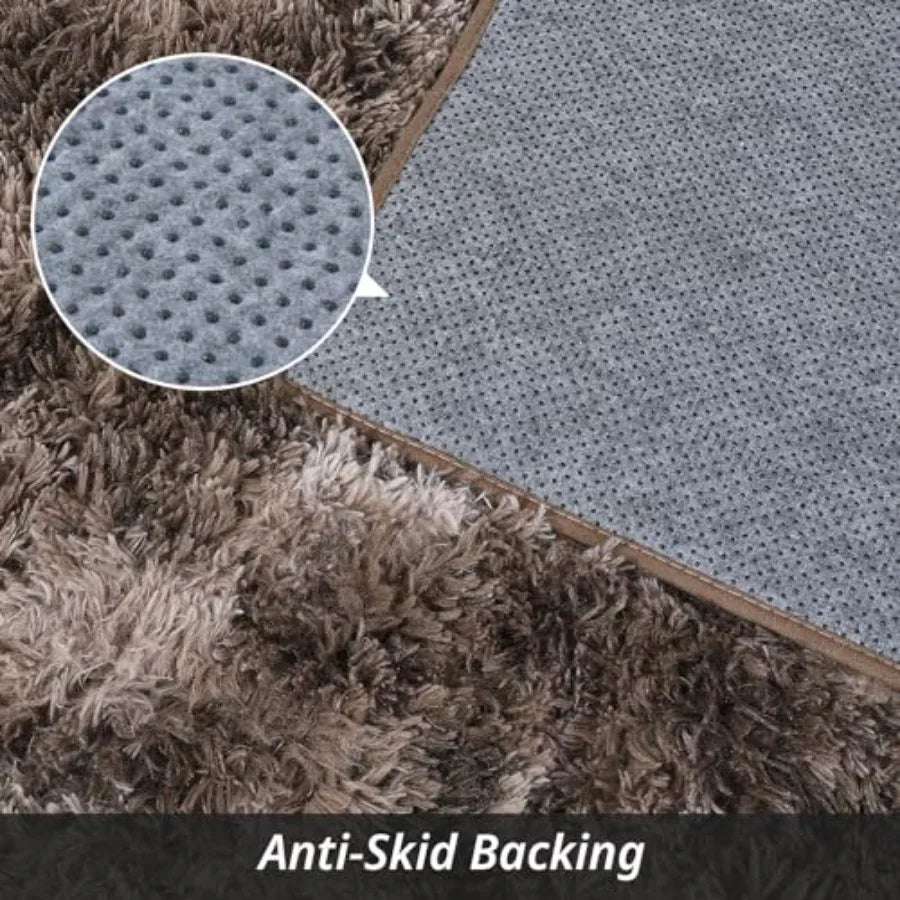 Shaggy Area Rug 9x12 Feet Ultra Soft Large Plush Faux Fur Carpet with NonSkid Backing for Comfortable Bedroom Living Room and P