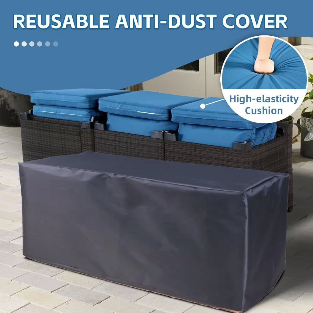 ANGDUO Outdoor Sectional Sofa Set Rattan Patio Furniture