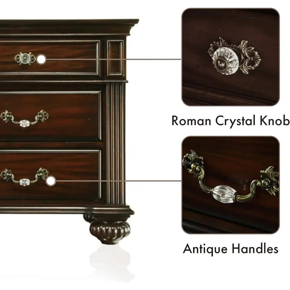 XMSJHign Syracuse 6-Piece Solid Wood Bedroom Set Collection