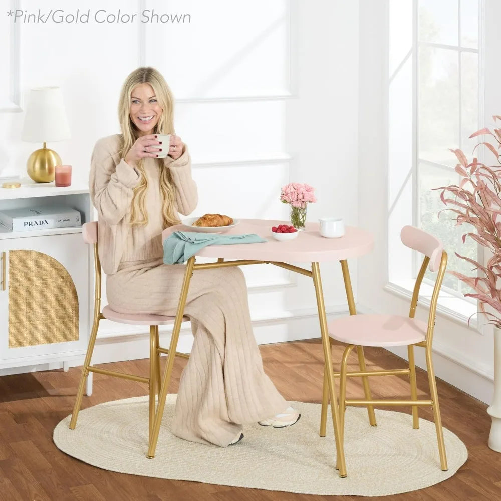 Hign Concerned Modern Oval Dining Table Set for Two