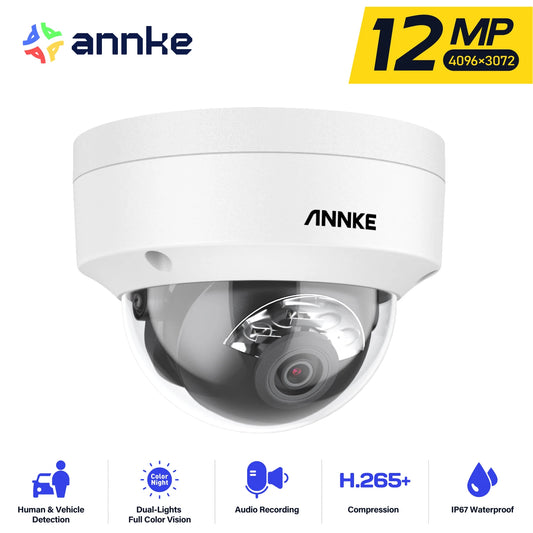 ANNKE 12MP Outdoor PoE Security Camera With Night Vision