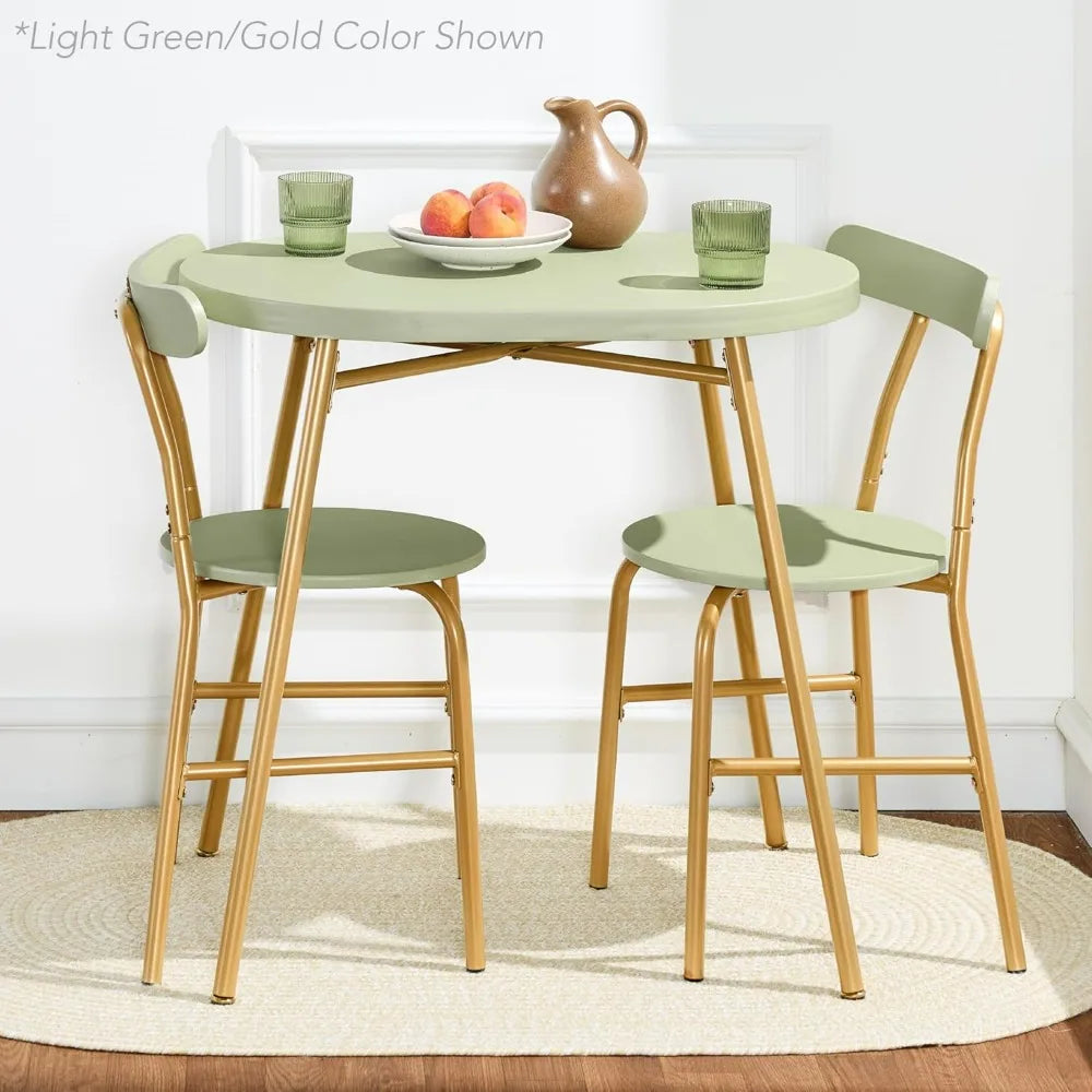 Hign Concerned Modern Oval Dining Table Set for Two