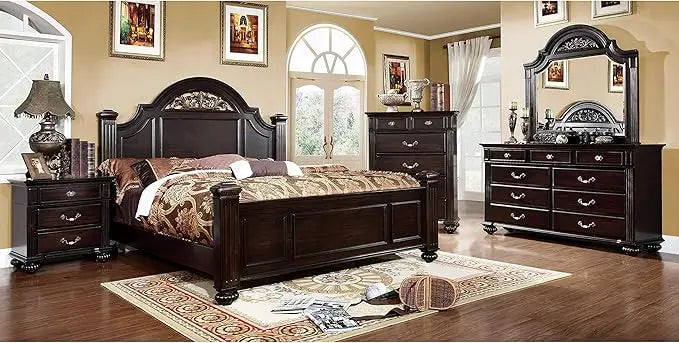 XMSJHign Syracuse 6-Piece Solid Wood Bedroom Set Collection