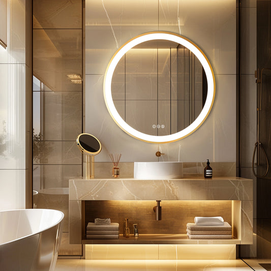 Wisfor LED Bath Mirror With Bluetooth Speaker Anti Fog