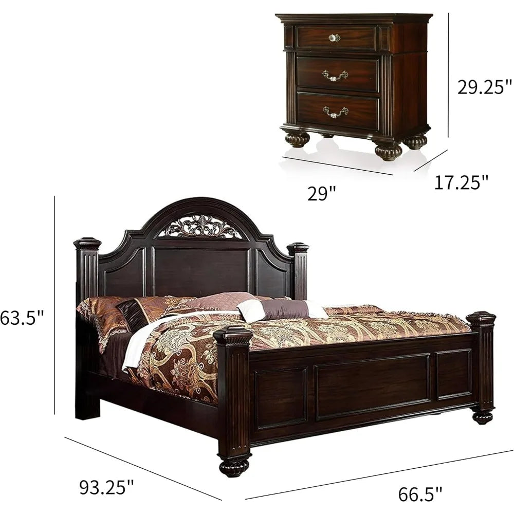 XMSJHign Syracuse 6-Piece Solid Wood Bedroom Set Collection