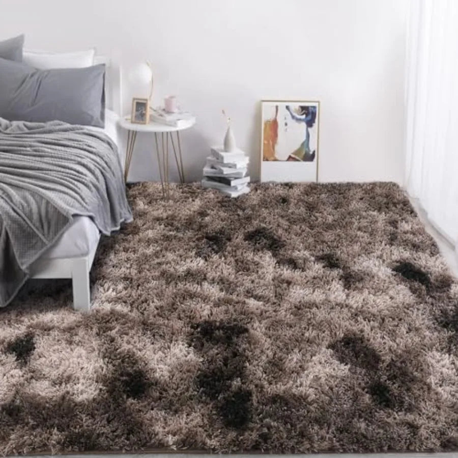 Shaggy Area Rug 9x12 Feet Ultra Soft Large Plush Faux Fur Carpet with NonSkid Backing for Comfortable Bedroom Living Room and P