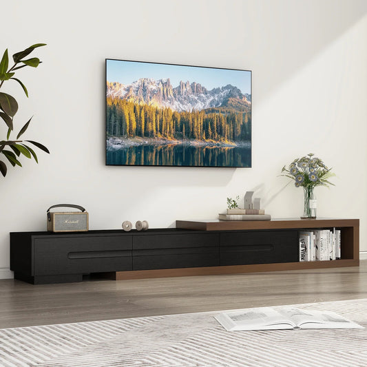 QiaoShiRen Extendable TV Stand Media Console With Storage