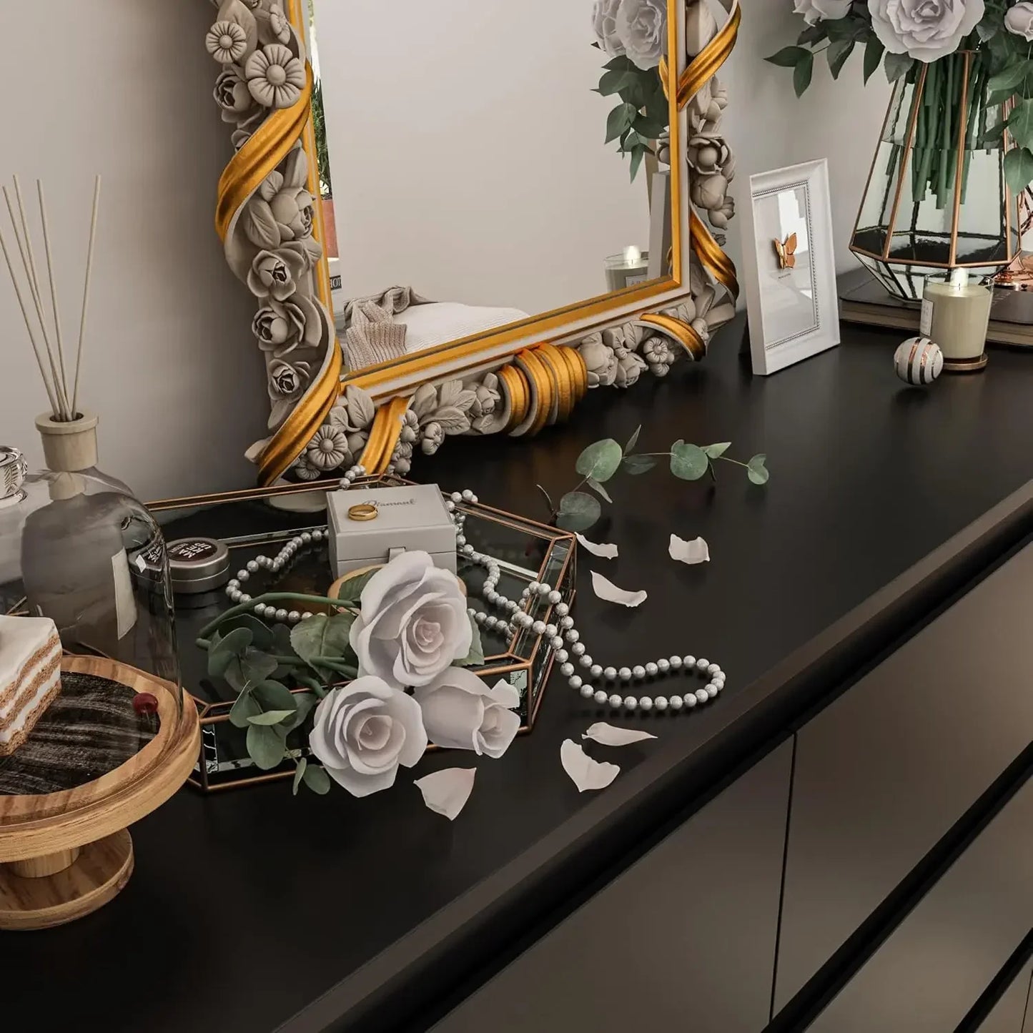 XMSJH Dresser for Bedroom with 9 Deep Drawers Modern Chest
