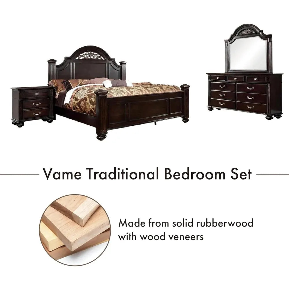 XMSJHign Syracuse 6-Piece Solid Wood Bedroom Set Collection