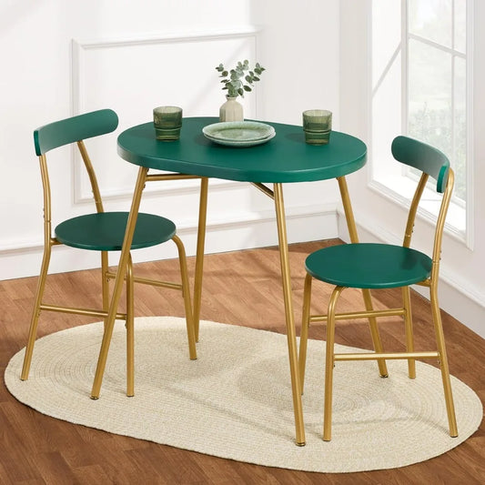 Hign Concerned Modern Oval Dining Table Set for Two