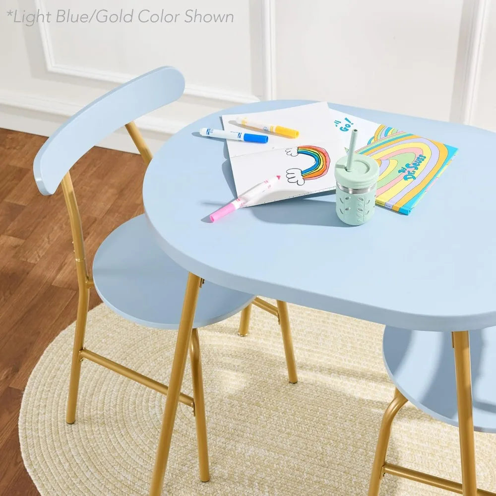 Hign Concerned Modern Oval Dining Table Set for Two