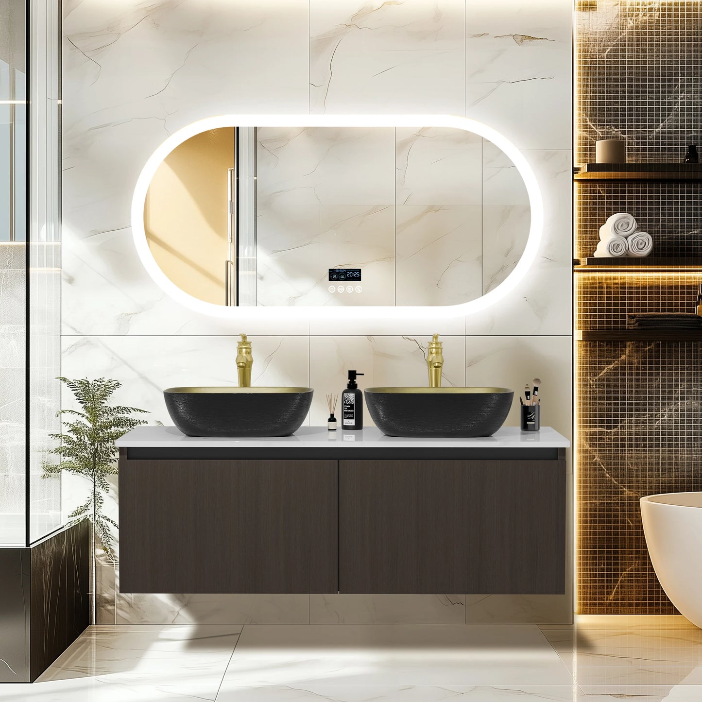 Wisfor Floating Vanity With Sink Combo Wall Mounted