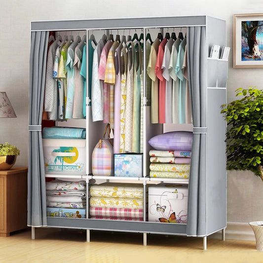 Folded Closet Wardrobe Organizer Nonwoven Fabric Storage