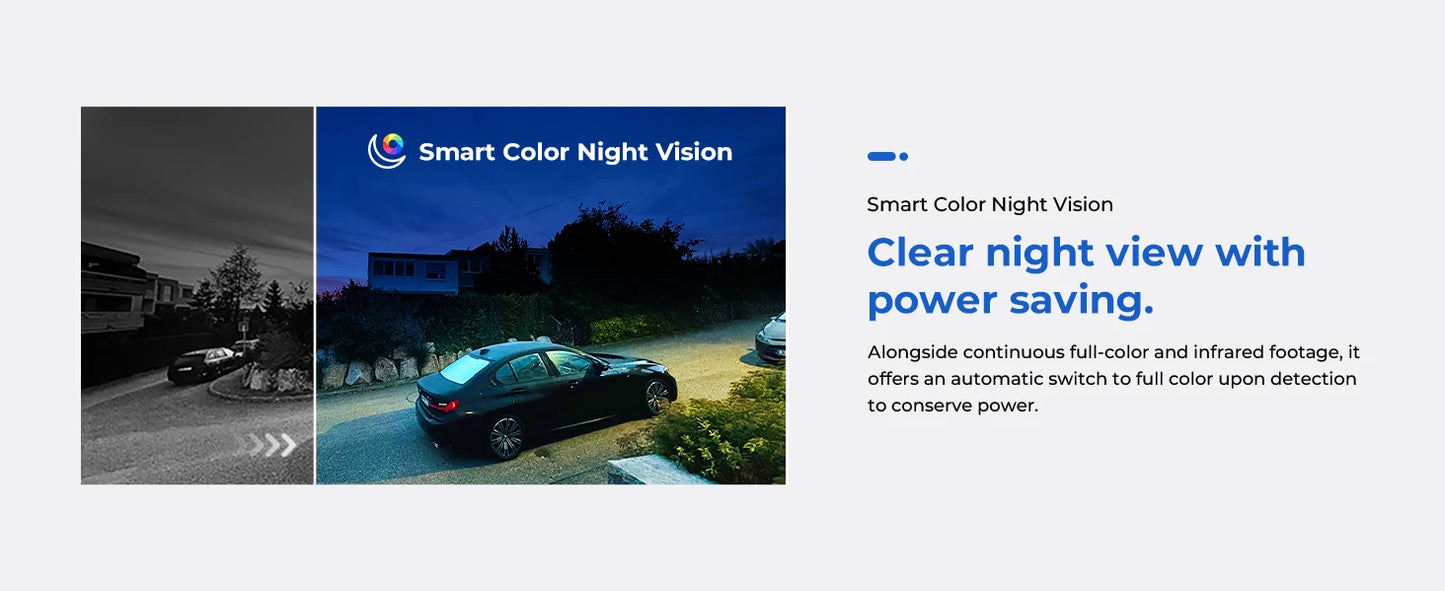 IMILAB Outdoor Surveillance Camera Dual Lens 360° PTZ Camera Colour Night Vision WiFi/LAN 7/24 Work EC6 Dual With MiHome App