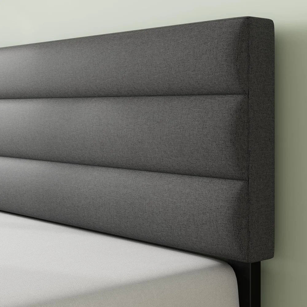 Piper Upholstered Platform Bed With Horizontal Headboard