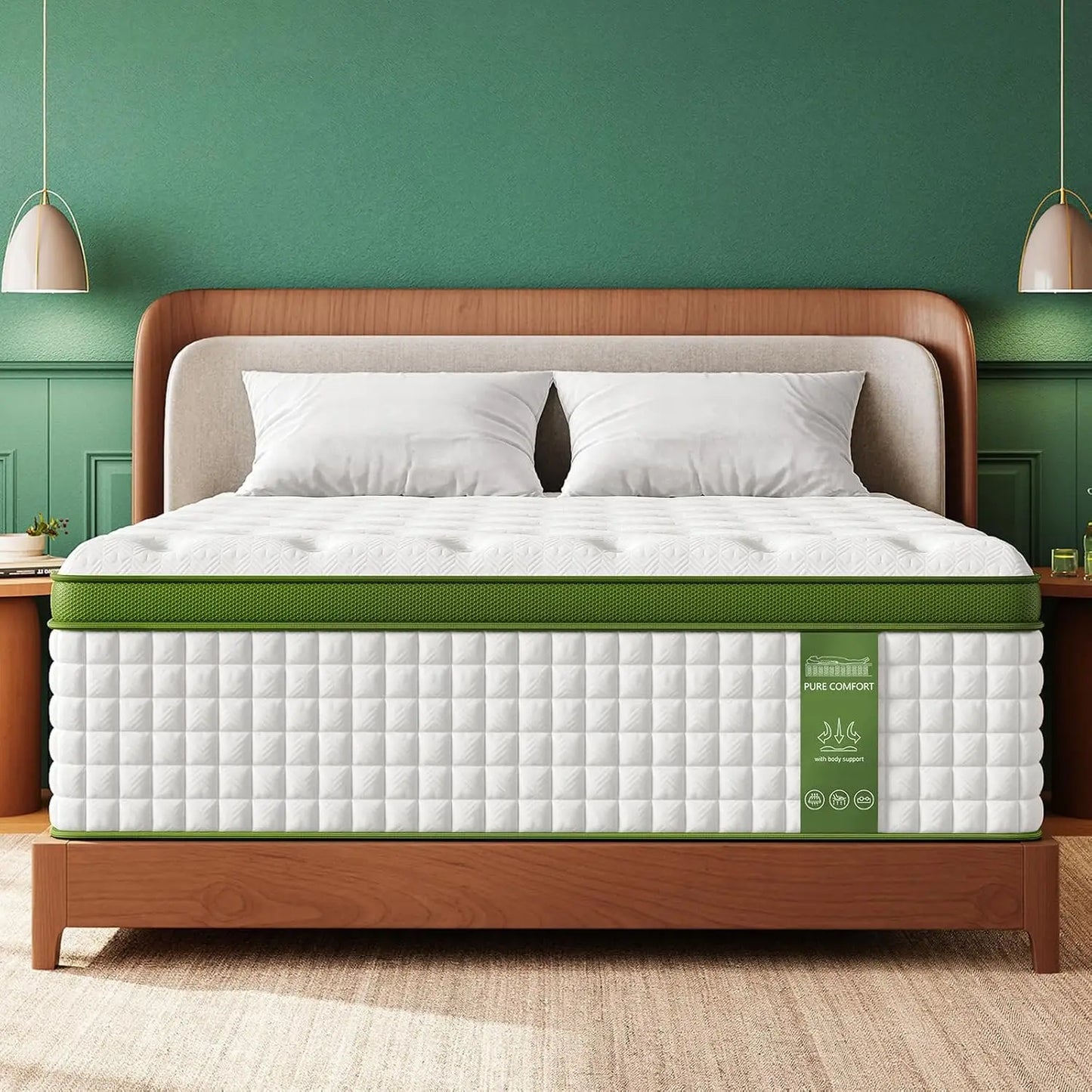 BedStory Gel Memory Foam Hybrid Mattress With Pocket Springs